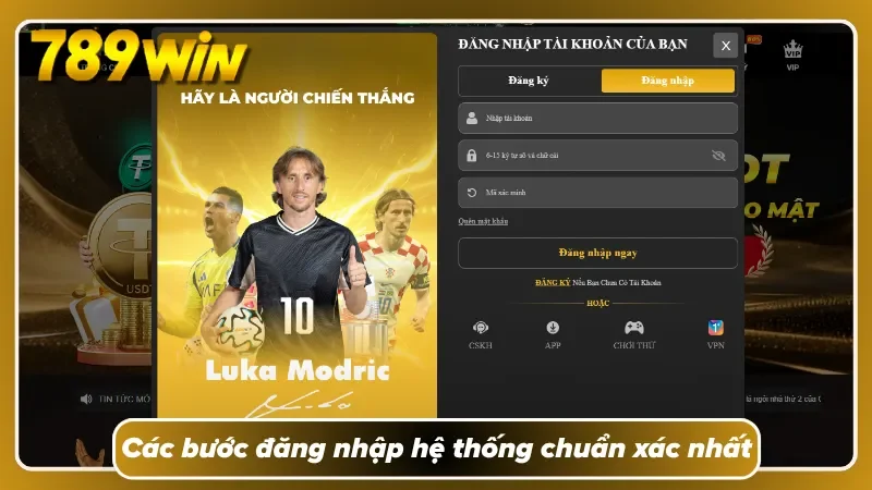 Các bước đăng nhập được hệ thống tối giản hóa